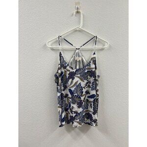 Floral Strappy Loft Womens Tank Top S Multicolor